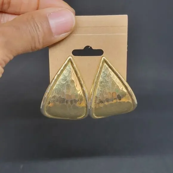 Vintage Large Teardrop Earrings - Picture 7 of 7